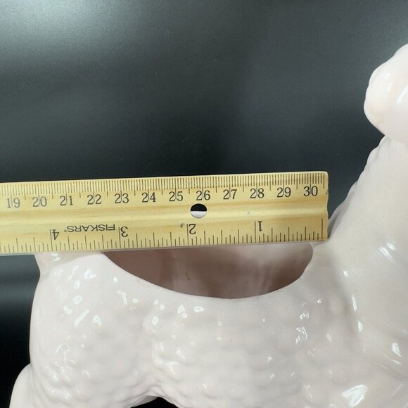 Vintage Haeger Pottery Light Pink Lamb Animal Planter Flower Pot Ceramic Decor - Picture 6 of 16